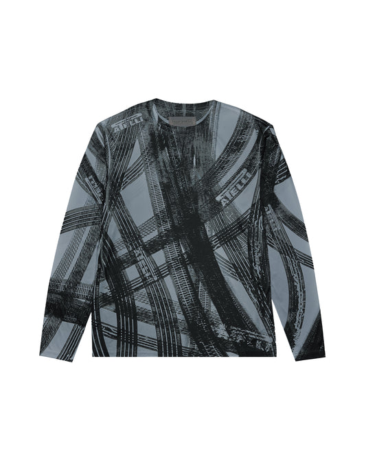 BURNOUT MAX L/S SHIRT (BLUE STEEL - XL)