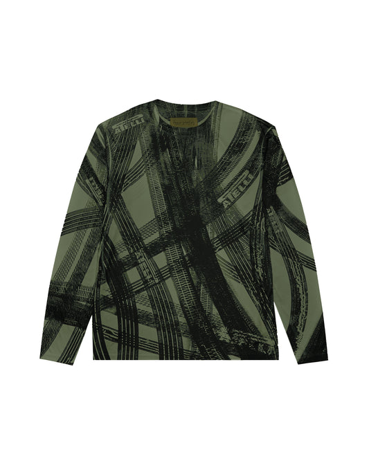 BURNOUT MAX L/S SHIRT (SEAWEED - L)